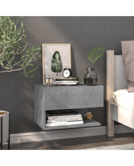 Table de chevet murale Gris béton | Mobilier & Déco