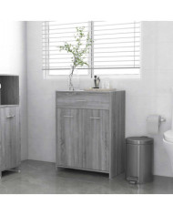 Armoire de bain Sonoma gris 60x33x80 cm Bois d'ingénierie | Mobilier & Déco