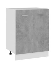 Armoire de plancher "Lyon" Gris béton Bois d’ingénierie | Mobilier & Déco