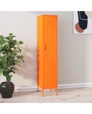 Armoire à casiers Orange 35x46x180 cm Acier | Mobilier & Déco