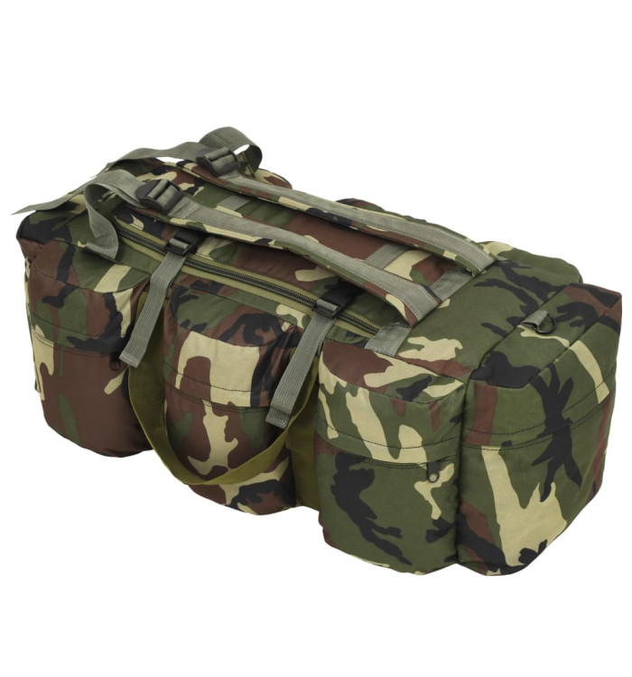 Sac de sport en style militaire 3-en-1 90 L Camouflage | Mobilier & Déco
