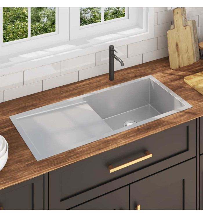 Évier de cuisine fait main Acier inoxydable | Mobilier & Déco