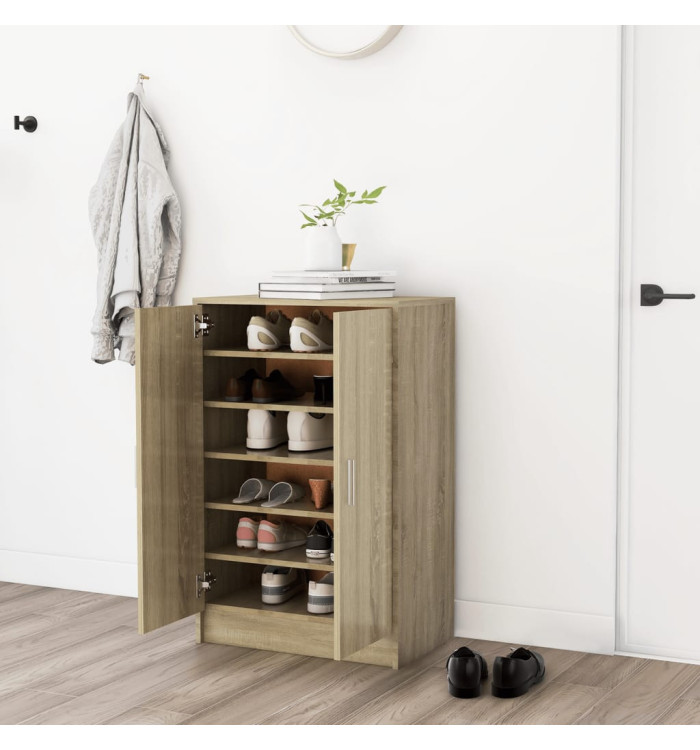 Armoire à chaussures Chêne Sonoma 60x35x92 cm Bois d’ingénierie | Mobilier & Déco