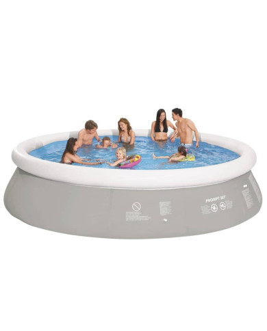 Jilong Piscine ronde gonflable Gris 450 x 122 cm | Mobilier & Déco