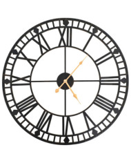 Horloge murale vintage avec mouvement à quartz Métal 60 cm XXL | Mobilier & Déco