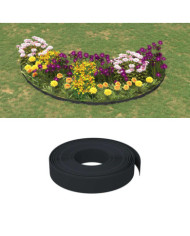 Bordures de jardin 2 pcs noir 10 m 10 cm polyéthylène | Mobilier & Déco