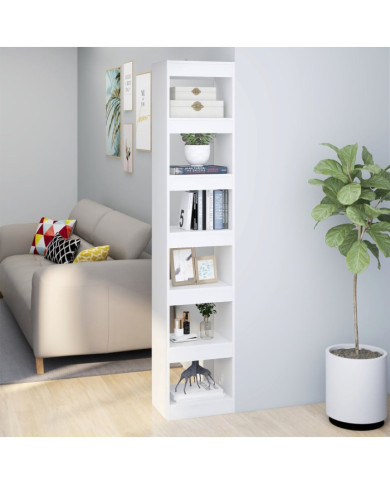 Bibliothèque/Séparateur de pièce Blanc 40x30x198 cm | Mobilier & Déco