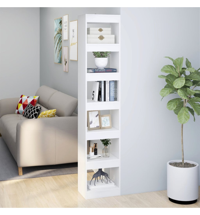 Bibliothèque/Séparateur de pièce Blanc 40x30x198 cm | Mobilier & Déco