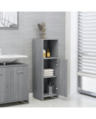 Armoire de bain Sonoma gris 30x30x95 cm Bois d'ingénierie | Mobilier & Déco