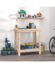 Banc de travail 80x50x80 cm Bois de pin massif | Mobilier & Déco
