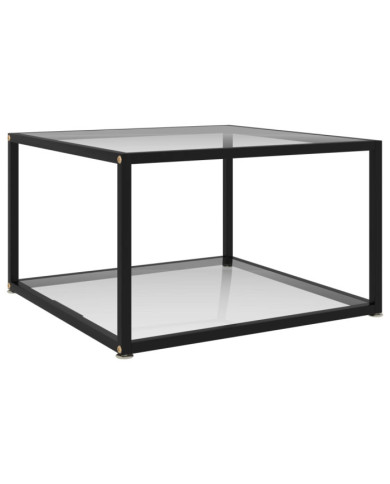 Table basse Transparent 60x60x35 cm Verre trempé | Mobilier & Déco