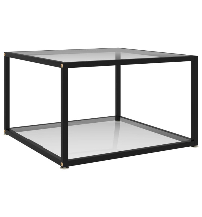 Table basse Transparent 60x60x35 cm Verre trempé | Mobilier & Déco