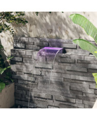 Déversoir pour cascade avec LED RVB Acrylique 30 cm | Mobilier & Déco