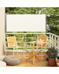 Auvent latéral rétractable de patio 140x300 cm Crème | Mobilier & Déco