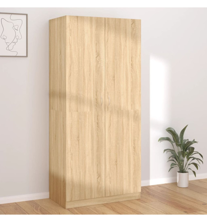 Garde-robe Chêne sonoma 90x52x200 cm Bois d’ingénierie | Mobilier & Déco