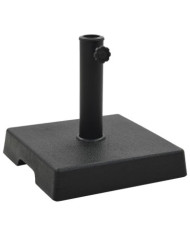 Socle carré de parasol Polyrésine 8 kg Noir | Mobilier & Déco