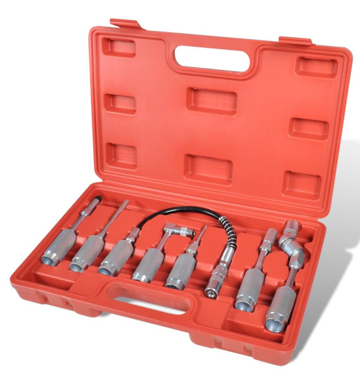 Kit d’adapteur pour pistolet à graisse 7 pièces | Mobilier & Déco