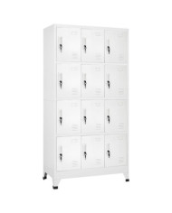Armoire à casier avec 12 compartiments 90x45x180 cm | Mobilier & Déco