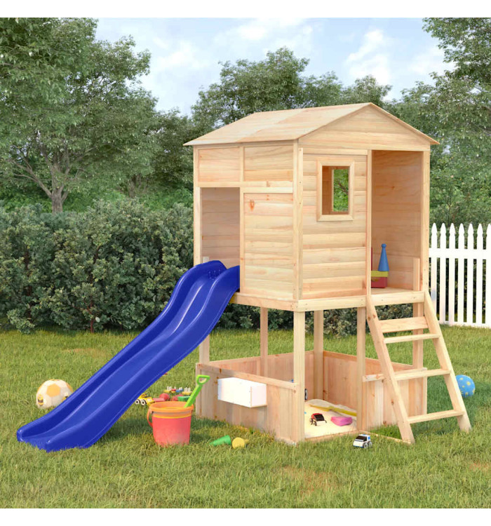 Aire de jeux d'extérieur bois massif de sapin | Mobilier & Déco