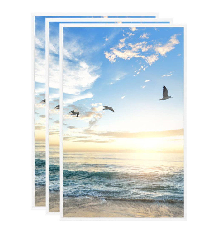 Collage de cadres photo 3 pcs de table Blanc 10x15 cm MDF | Mobilier & Déco