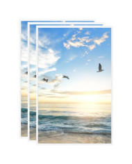 Collage de cadres photo 3 pcs de table Blanc 10x15 cm MDF | Mobilier & Déco