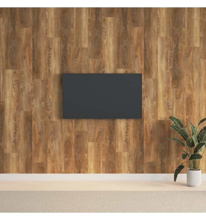 Panneaux muraux Aspect bois Marron PVC 2,06 m² | Mobilier & Déco