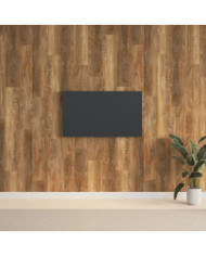 Panneaux muraux Aspect bois Marron PVC 2,06 m² | Mobilier & Déco