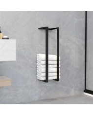 Porte-serviette Noir 12,5x12,5x60 cm Fer | Mobilier & Déco