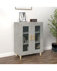 Buffet gris béton 69,5x34x90 cm bois d'ingénierie | Mobilier & Déco