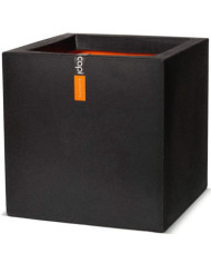 Capi Jardinière Urban Smooth carré 30x30x30 cm noir KBL902 | Mobilier & Déco