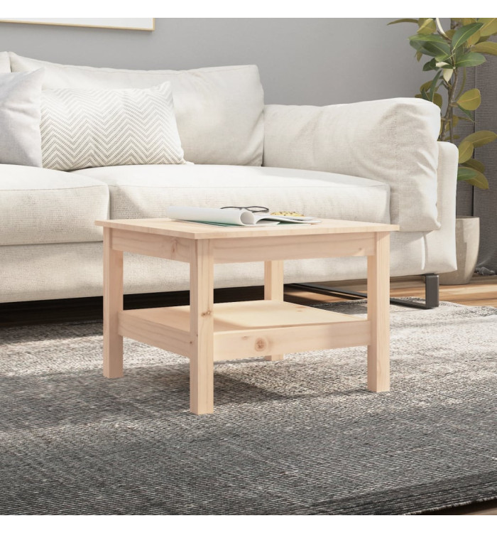 Table basse 55x55x40 cm Bois massif de pin | Mobilier & Déco
