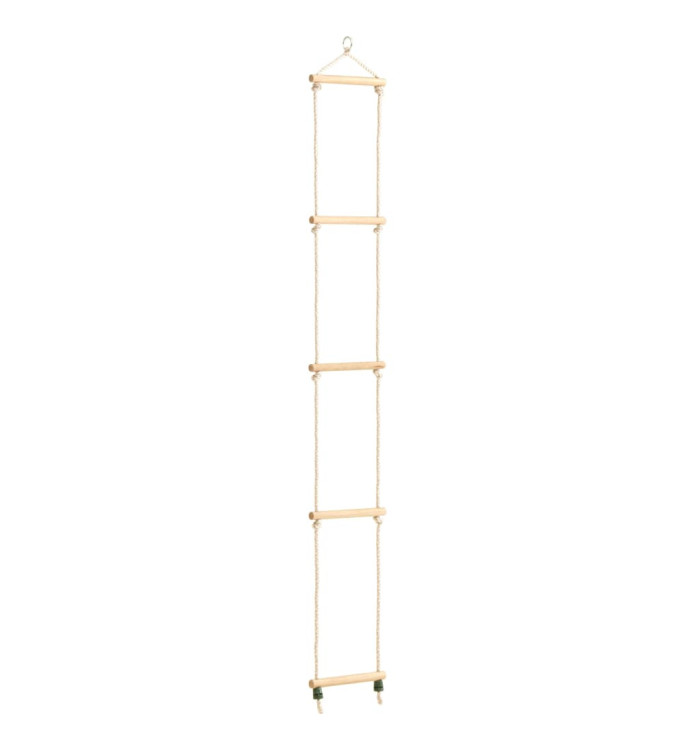 Échelle de corde pour enfants Bois massif et PE 30x168 cm | Mobilier & Déco
