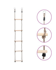 Échelle à 5 échelons 210 cm Bois de pin massif | Mobilier & Déco