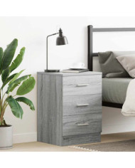 Table de chevet Sonoma gris 38x35x56 cm Bois d'ingénierie | Mobilier & Déco