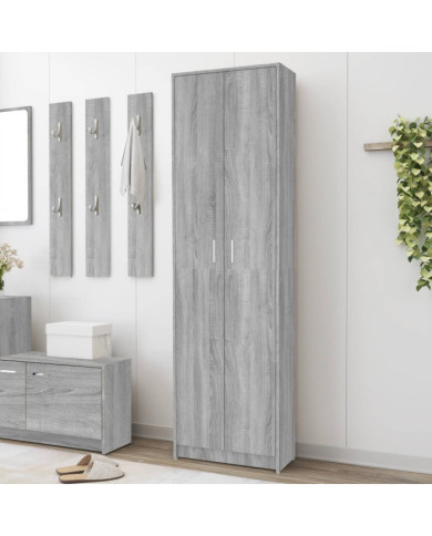 Garde-robe couloir Sonoma gris 55x25x189 cm Bois d'ingénierie | Mobilier & Déco