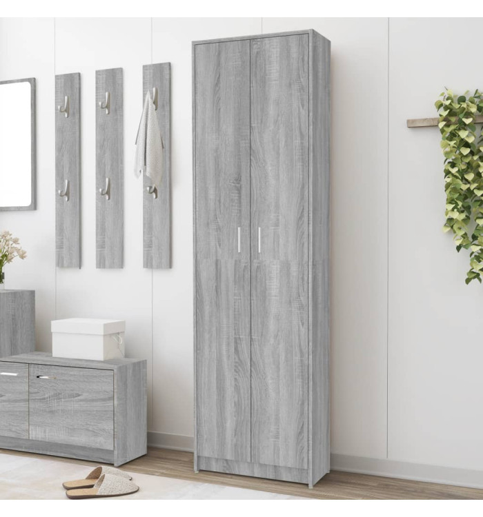 Garde-robe couloir Sonoma gris 55x25x189 cm Bois d'ingénierie | Mobilier & Déco