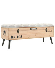 Banc de rangement 110 cm Bois de sapin massif | Mobilier & Déco