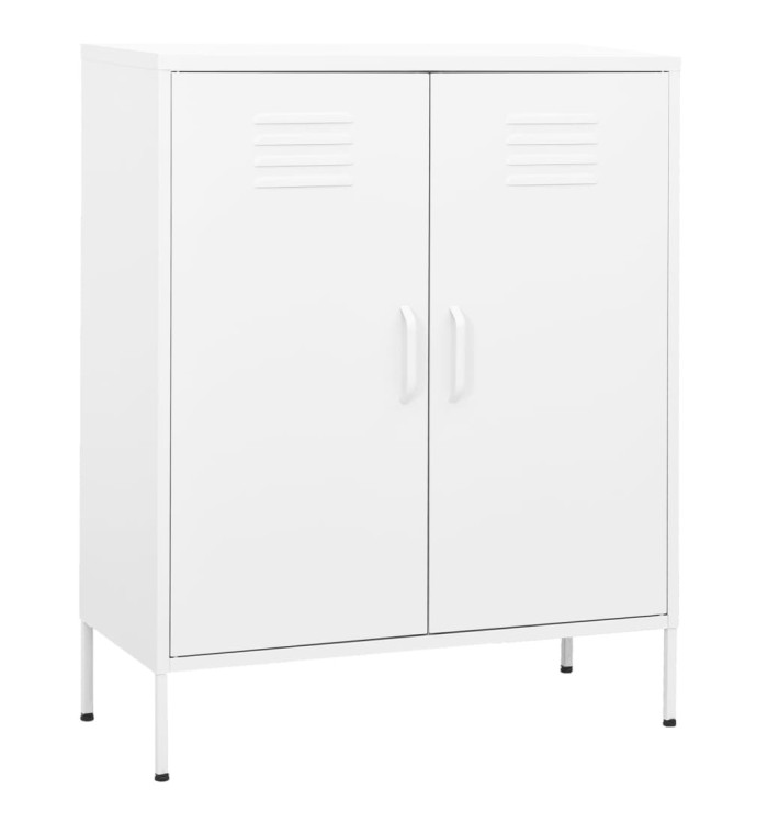 Armoire de rangement Blanc 80x35x101,5 cm Acier | Mobilier & Déco
