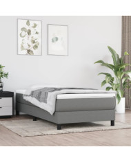 Matelas de lit à ressorts ensachés Gris foncé 100x200x20 cm | Mobilier & Déco