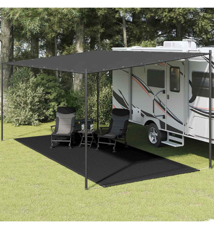 Tapis de tente 250x550 cm Noir | Mobilier & Déco