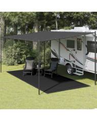 Tapis de tente 250x550 cm Noir | Mobilier & Déco