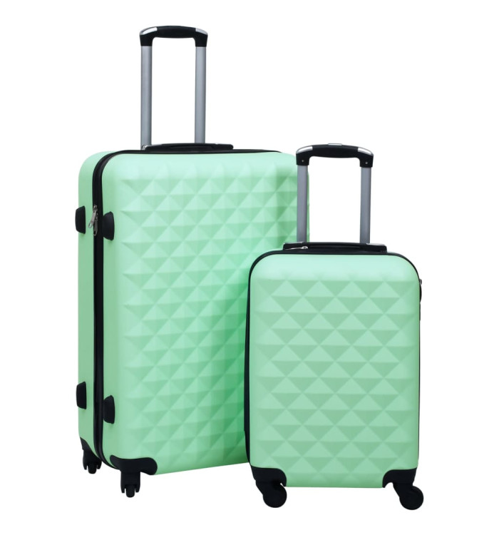 Ensemble de valises rigides 2 pcs Menthe ABS | Mobilier & Déco