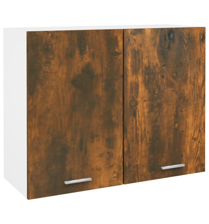 Armoire suspendue "Lyon" Chêne fumé 80x31x60 cm | Mobilier & Déco