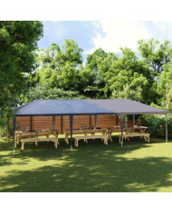 Tente de réception professionnelle 4x9 m Anthracite 90 g/m² | Mobilier & Déco