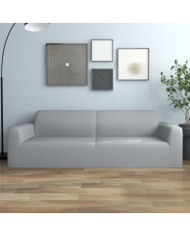 Housse extensible de canapé 2 places Gris Jersey de polyester | Mobilier & Déco