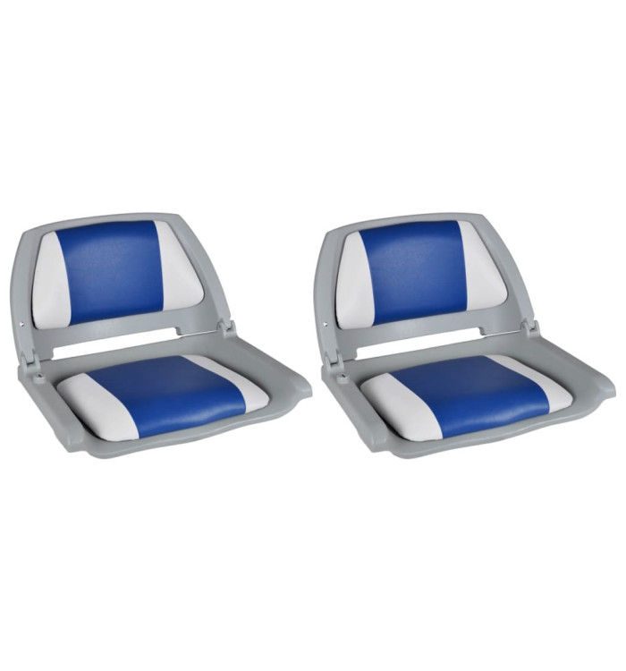 Sièges de bateau lot de 2 Dossier pliable avec oreiller | Mobilier & Déco