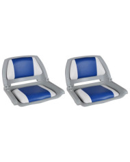 Sièges de bateau lot de 2 Dossier pliable avec oreiller | Mobilier & Déco
