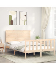 Cadre de lit sans matelas 140x200 cm bois massif de pin | Mobilier & Déco