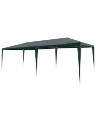 Tente de réception 3x6 m PE Vert | Mobilier & Déco