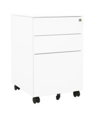 Classeur mobile Blanc 39x45x60 cm Acier | Mobilier & Déco